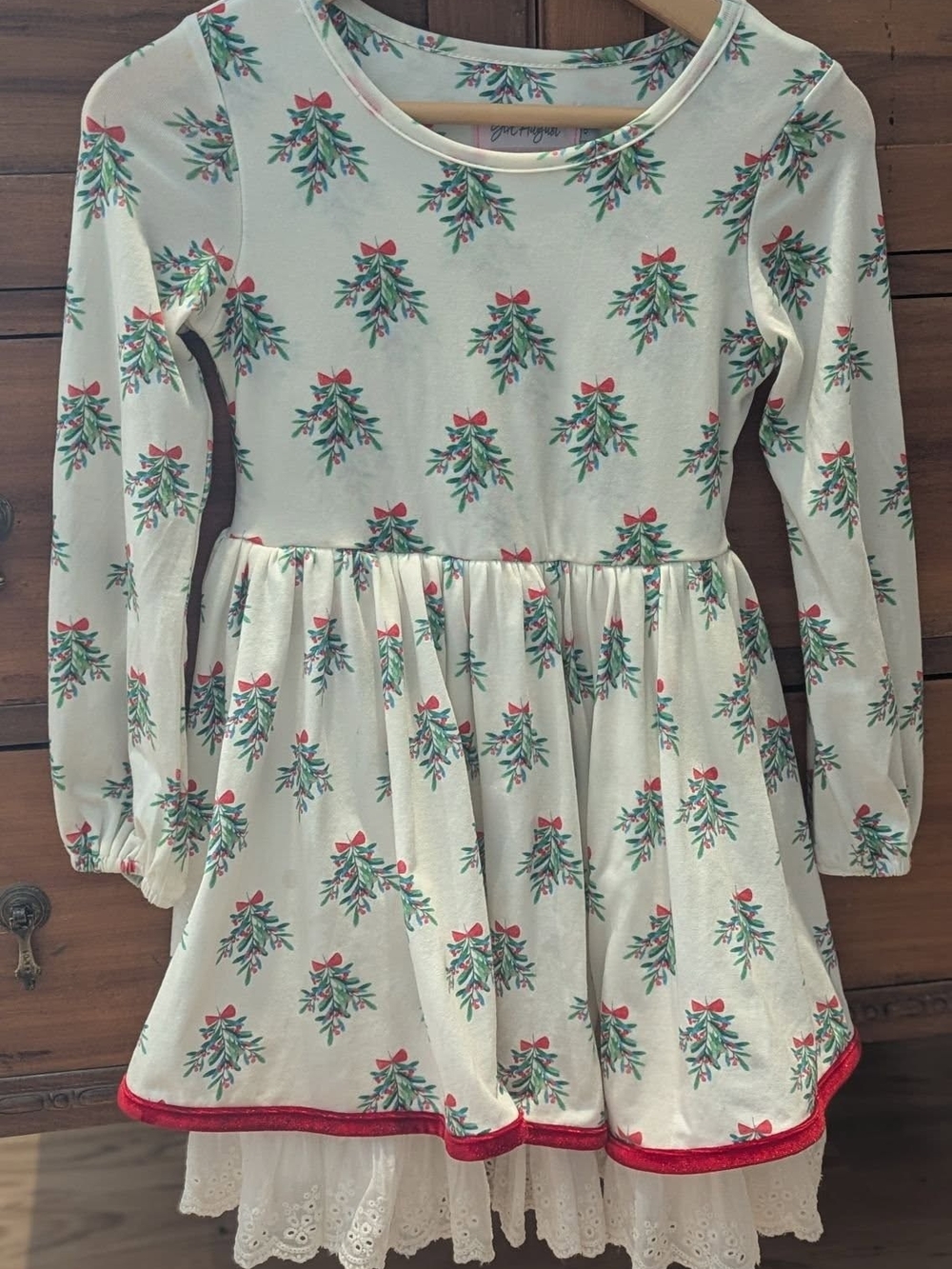 Girl August Girls' Holiday Mistletoe Dress